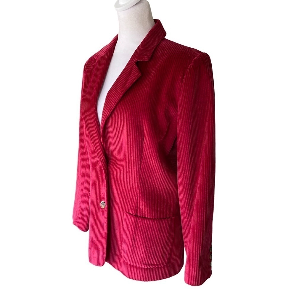 The TOG Shop Red Corduroy Blazer Size 12